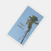 Serviette En Papier Palm Tree contre Blue Sky personnalisable (Coin)