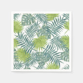 Serviette En Papier Palm Tree Fronds Peinture hawaïenne (Devant)
