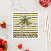 Serviette En Papier Palm Tree Tropical (En situation)