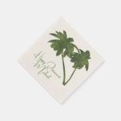 Serviette En Papier Palm Trees Plage tropicale Thème Retraite (Coin)