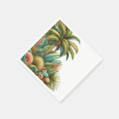 Serviette En Papier Palm Tropical D'Été Et Feuille (Coin)