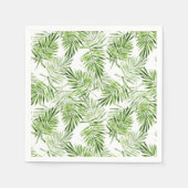 Serviette En Papier Palm vert Feuilles (Devant)