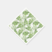 Serviette En Papier Palm vert Feuilles (Coin)