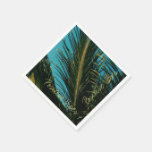 Serviette en papier Palmier à vibrations positives (Coin)
