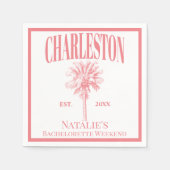 Serviette En Papier Palmier Luxueux Charleston Coastal Enterrement de  (Devant)