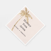 Serviette En Papier Palmier Tropical Parties scintillant Or (Coin)