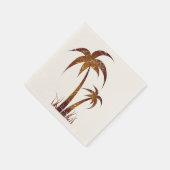 Serviette En Papier Palmiers (Coin)