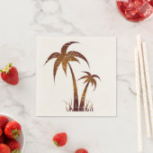 Serviette En Papier Palmiers (En situation)