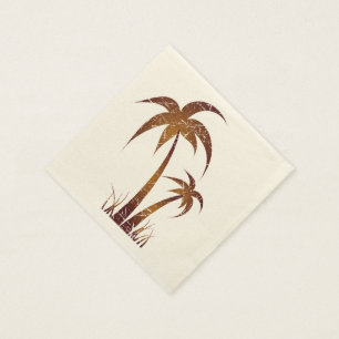 Serviette En Papier Palmiers