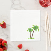 Serviette En Papier Palmiers (En situation)