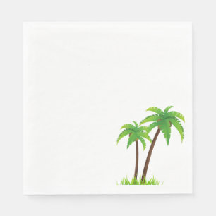 Serviette En Papier Palmiers