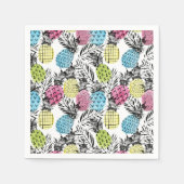 Serviette En Papier Palmiers à grains d'ananas (Devant)