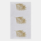 Serviette En Papier Palmiers de Glittery Tropical Gold Mariage Cool (Devant)