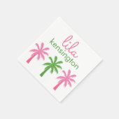 Serviette En Papier Palmiers de preppy serviettes personnalisées (Coin)