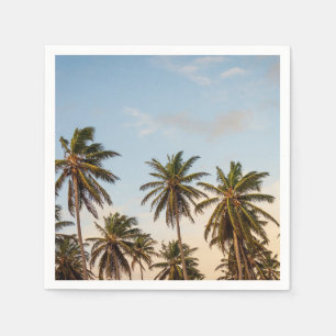 Serviette En Papier Palmiers de vacances tropicaux