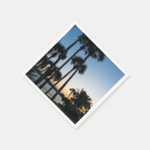 Serviette En Papier Palmiers Sunrise Destin Floride Papier Napkin (Coin)