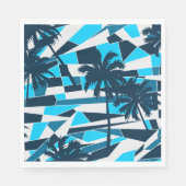 Serviette En Papier palmiers surfs Abstraits (Devant)