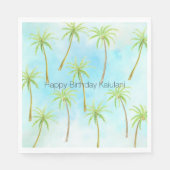Serviette En Papier Palmiers tropicaux (Devant)