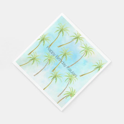 Serviette En Papier Palmiers tropicaux (Coin)