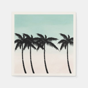Serviette En Papier Palmiers tropicaux Ombre