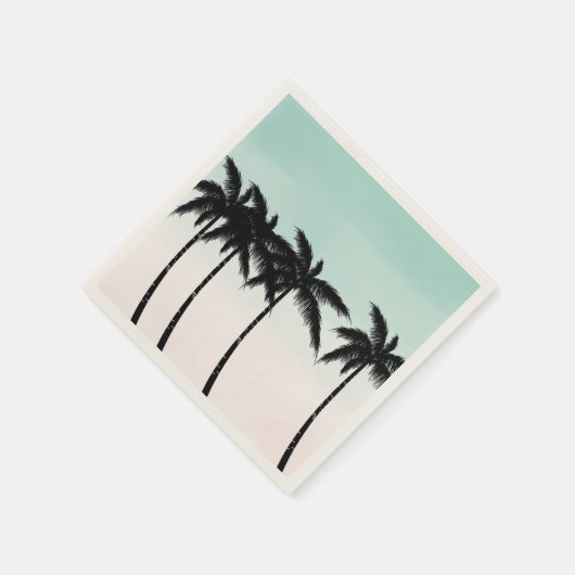 Serviette En Papier Palmiers tropicaux Ombre (Coin)