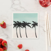 Serviette En Papier Palmiers tropicaux Ombre (En situation)