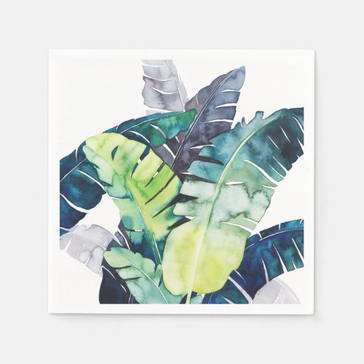 Serviette En Papier Palmiers Twilight - Palmiers Feuilles (Devant)
