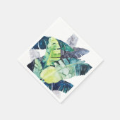 Serviette En Papier Palmiers Twilight - Palmiers Feuilles (Coin)