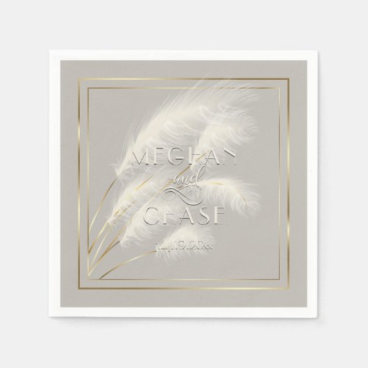 Serviette En Papier Pampa Grass (Devant)