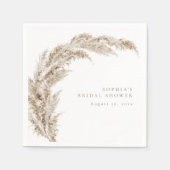 Serviette En Papier Pampas Grass Boho Minimal (Devant)
