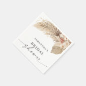 Serviette En Papier Pampas Grass Dried Palm Bridal Shower (Coin)