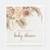 Serviette En Papier Pampas herbe boho baby showers serviettes (Devant)