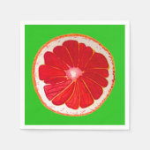 Serviette En Papier Pamplemousse rose mou illustration fruit art (Devant)