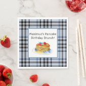 Serviette En Papier Pancake Anniversaire Brunch (En situation)