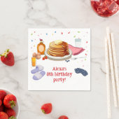 Serviette En Papier Pancakes et pyjamas Petite fête (En situation)