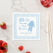Serviette En Papier Pancakes, Pacis & PJs Boy Baby Shower (En situation)