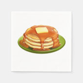 Serviette En Papier Pancakes Papier serviettes (Devant)