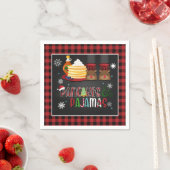 Serviette En Papier Pancakes & Pyjamas Noël fête Napkin (En situation)