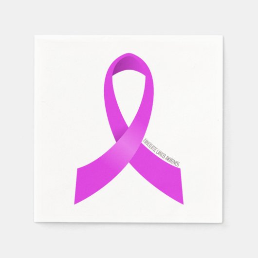 Serviette En Papier Pancreatic Cancer Awareness Ribbon (Devant)
