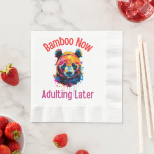 Serviette En Papier Panda