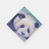 Serviette En Papier Panda Bear Bonne fête d'anniversaire (Coin)