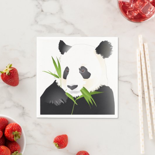 Serviette En Papier Panda Bears (En situation)