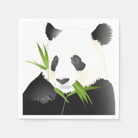 Serviette En Papier Panda Bears (Devant)