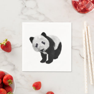 Serviette En Papier Panda Cub
