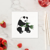 Serviette En Papier Panda géant (En situation)