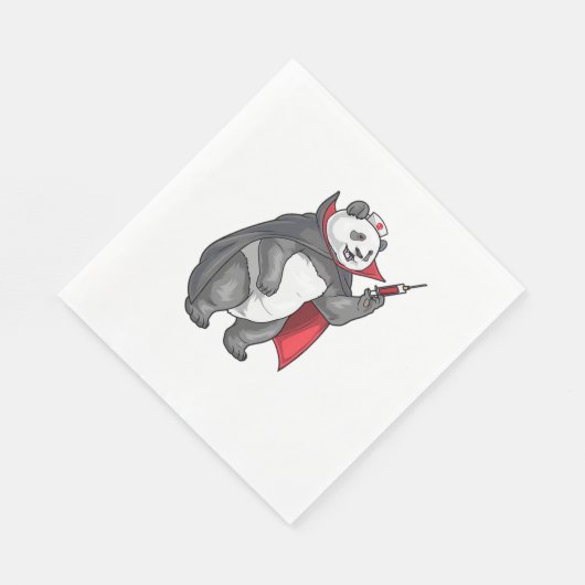 Serviette En Papier Panda Halloween Vampire infirmière T-shirt surdime (Coin)