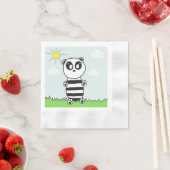 Serviette En Papier Panda Kid (En situation)