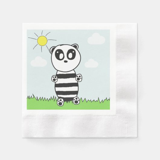 Serviette En Papier Panda Kid (Devant)