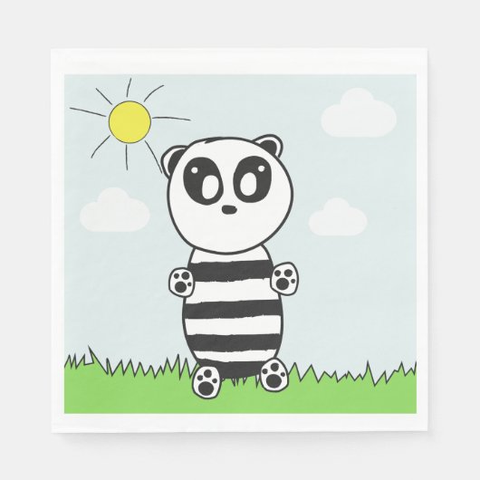 Serviette En Papier Panda Kids (Devant)