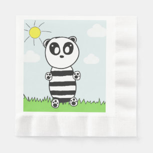 Serviette En Papier Panda Kids